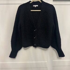 Rebecca Minkoff Cropped Black Women's Sweater
